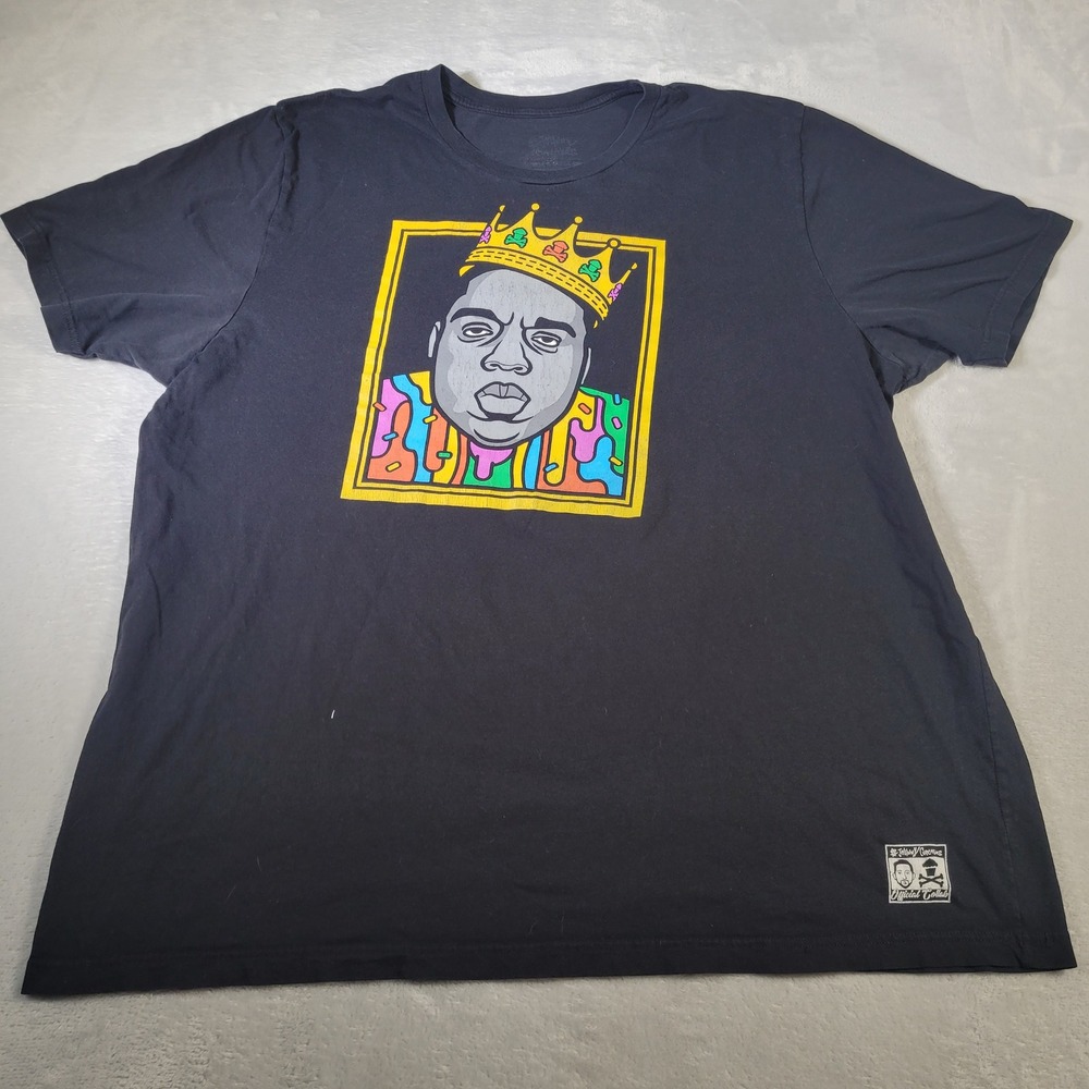 Johnny Cupcakes Biggie Smalls TShirt Mens Black Notorious BIG Collab Graphic Tee